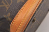 Authentic Louis Vuitton Monogram Bucket PM Shoulder Tote Bag M42238 Junk 0872I