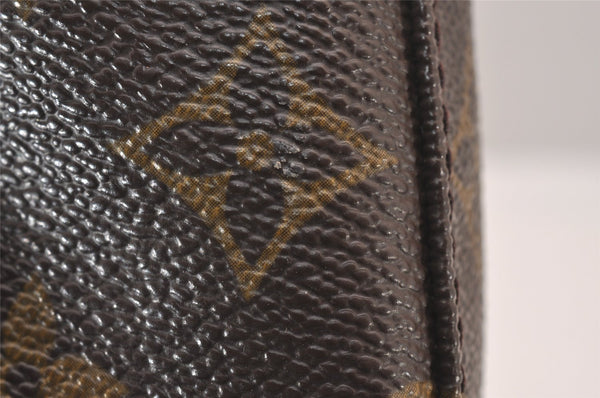 Authentic Louis Vuitton Monogram Bucket PM Shoulder Tote Bag M42238 Junk 0872I