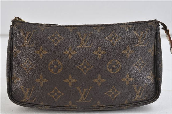 Authentic Louis Vuitton Monogram Pochette Accessoires Pouch M51980 LV Junk 0873D