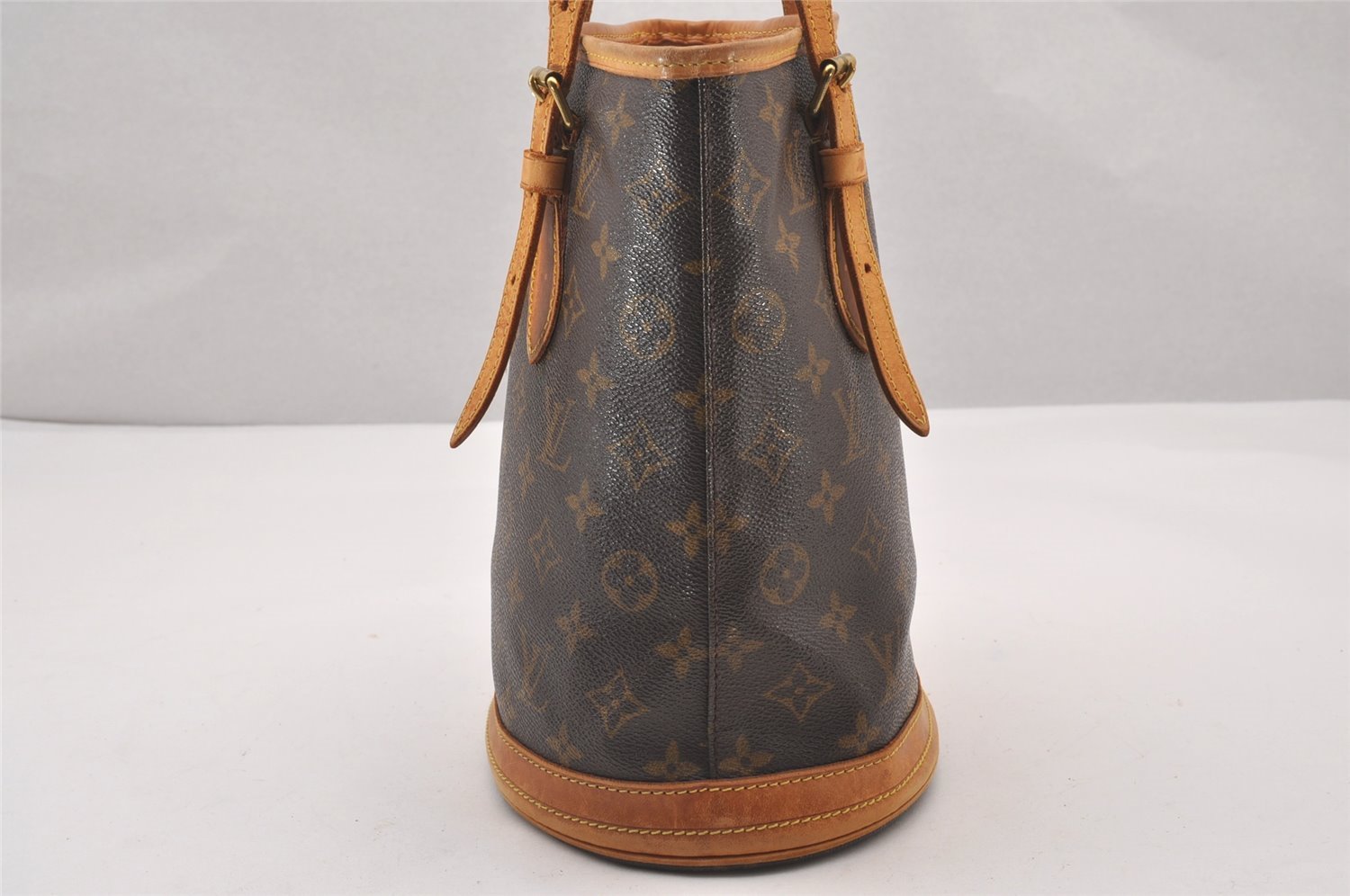Authentic Louis Vuitton Monogram Bucket PM Shoulder Tote Bag M42238 LV 0873I