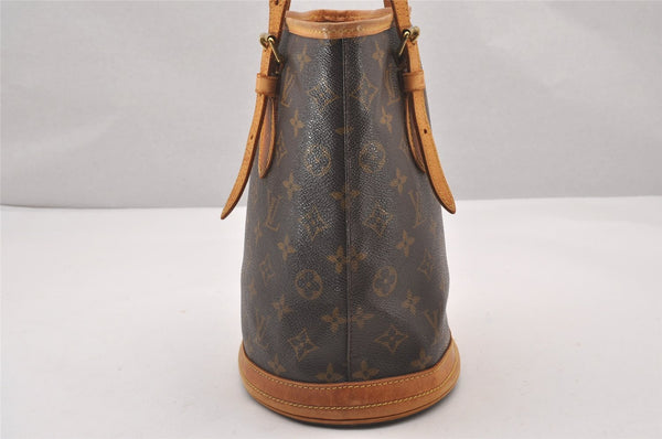 Authentic Louis Vuitton Monogram Bucket PM Shoulder Tote Bag M42238 LV 0873I