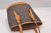 Authentic Louis Vuitton Monogram Bucket PM Shoulder Tote Bag M42238 LV 0873I