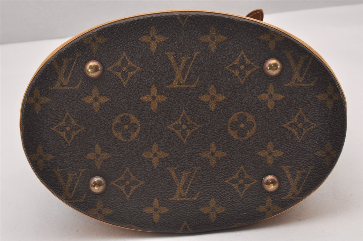 Authentic Louis Vuitton Monogram Bucket PM Shoulder Tote Bag M42238 LV 0873I