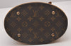 Authentic Louis Vuitton Monogram Bucket PM Shoulder Tote Bag M42238 LV 0873I