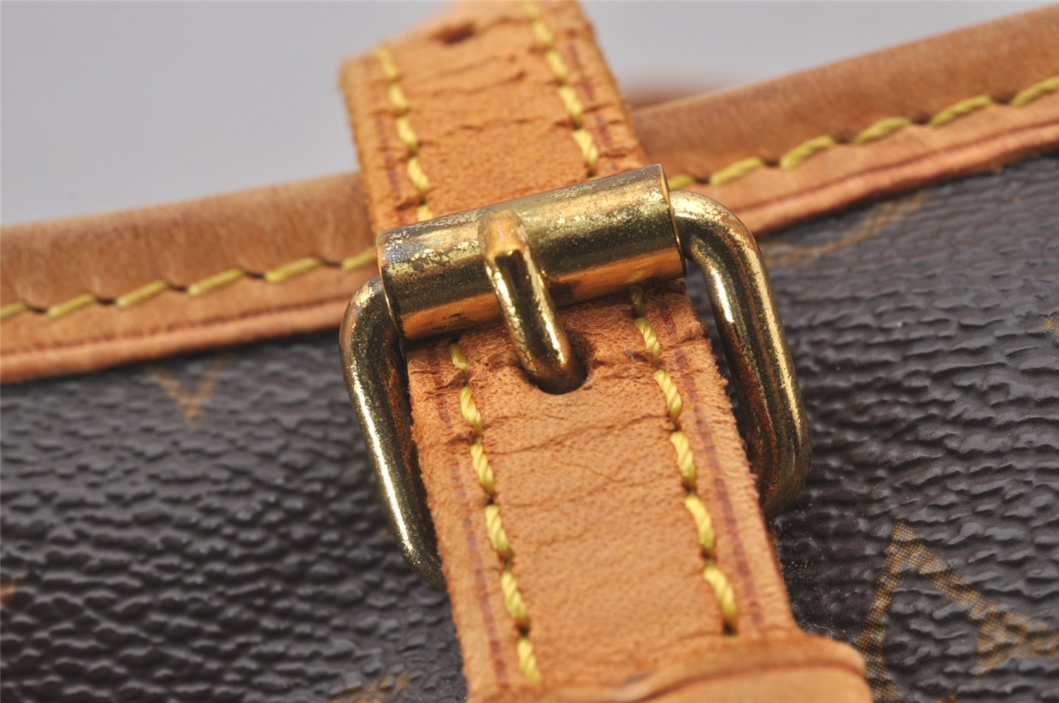 Authentic Louis Vuitton Monogram Bucket PM Shoulder Tote Bag M42238 LV 0873I