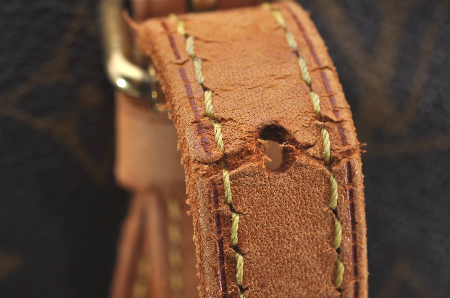 Authentic Louis Vuitton Monogram Bucket PM Shoulder Tote Bag M42238 LV 0873I