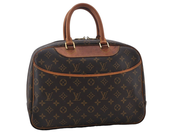 Authentic Louis Vuitton Monogram Deauville Hand Bag M47270 LV 0874E
