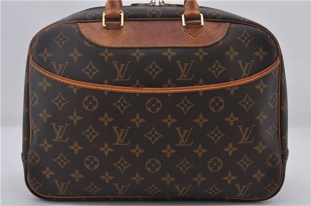 Authentic Louis Vuitton Monogram Deauville Hand Bag M47270 LV 0874E