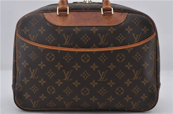 Authentic Louis Vuitton Monogram Deauville Hand Bag M47270 LV 0874E