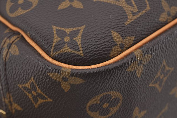 Authentic Louis Vuitton Monogram Deauville Hand Bag M47270 LV 0874E