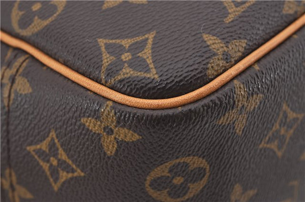Authentic Louis Vuitton Monogram Deauville Hand Bag M47270 LV 0874E