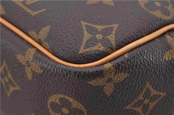 Authentic Louis Vuitton Monogram Deauville Hand Bag M47270 LV 0874E