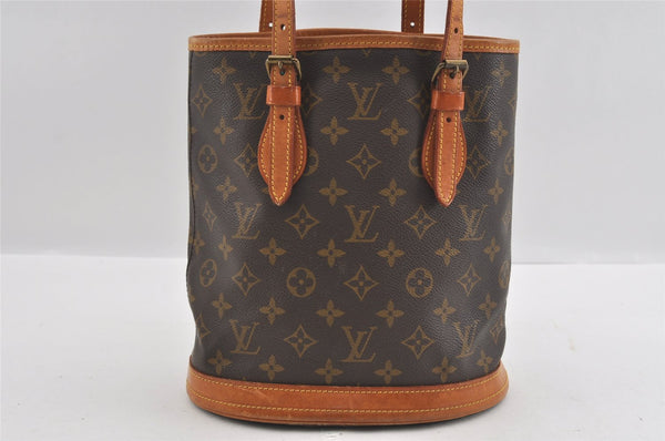 Authentic Louis Vuitton Monogram Bucket PM Shoulder Bag Old Model Junk 0874I