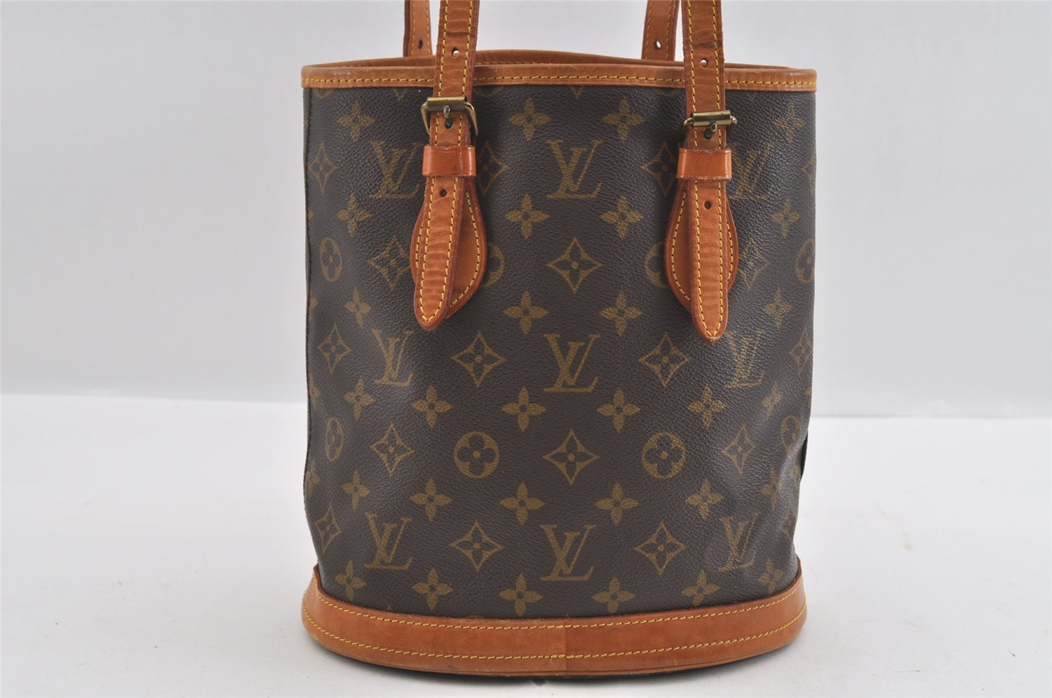 Authentic Louis Vuitton Monogram Bucket PM Shoulder Bag Old Model Junk 0874I