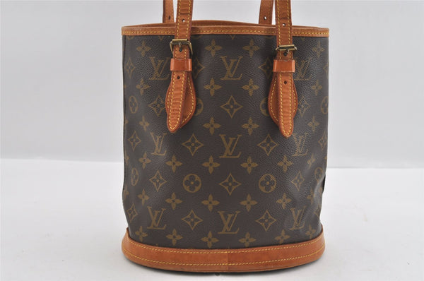 Authentic Louis Vuitton Monogram Bucket PM Shoulder Bag Old Model Junk 0874I