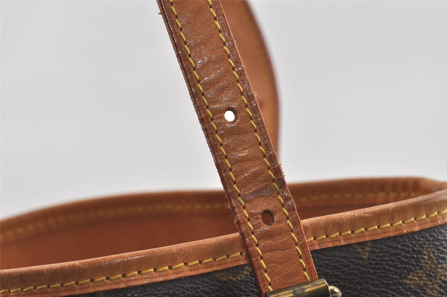 Authentic Louis Vuitton Monogram Bucket PM Shoulder Bag Old Model Junk 0874I