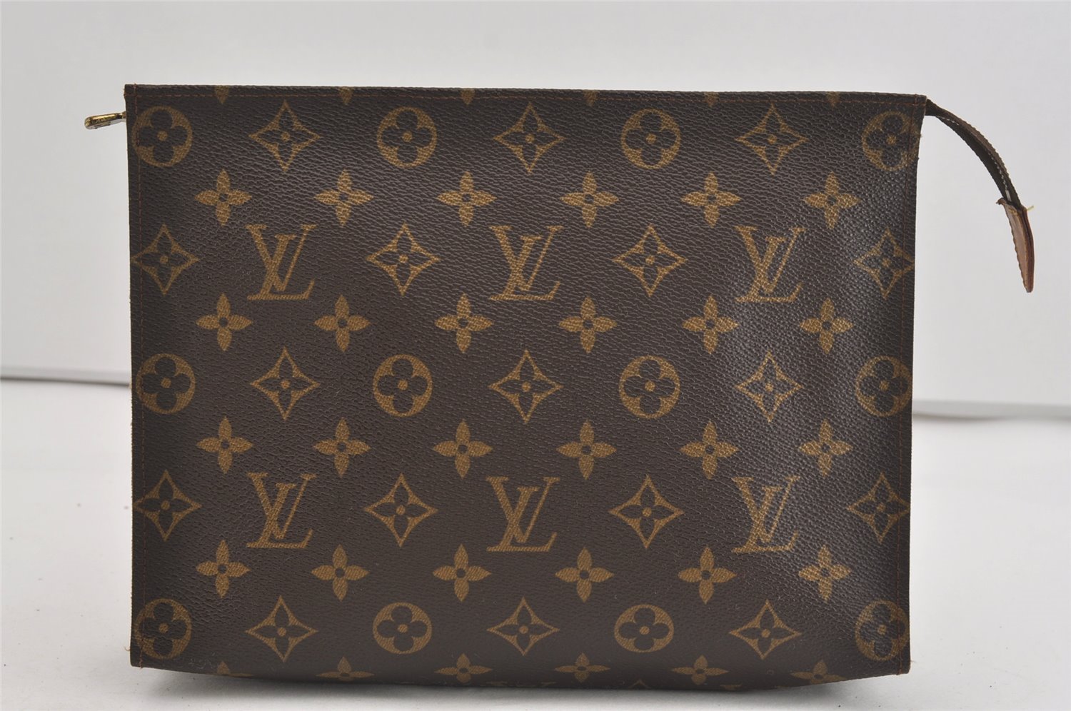 Auth Louis Vuitton Monogram Poche Toilette 26 Cosmetics Pouch Old Model LV 0875I
