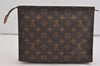 Auth Louis Vuitton Monogram Poche Toilette 26 Cosmetics Pouch Old Model LV 0875I