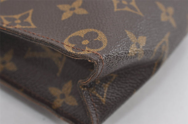 Auth Louis Vuitton Monogram Poche Toilette 26 Cosmetics Pouch Old Model LV 0875I