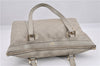 Authentic GUCCI Guccissima Abbey GG Leather Shoulder Tote Bag 141470 Ivory 0876G