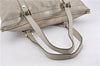 Authentic GUCCI Guccissima Abbey GG Leather Shoulder Tote Bag 141470 Ivory 0876G