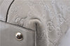 Authentic GUCCI Guccissima Abbey GG Leather Shoulder Tote Bag 141470 Ivory 0876G