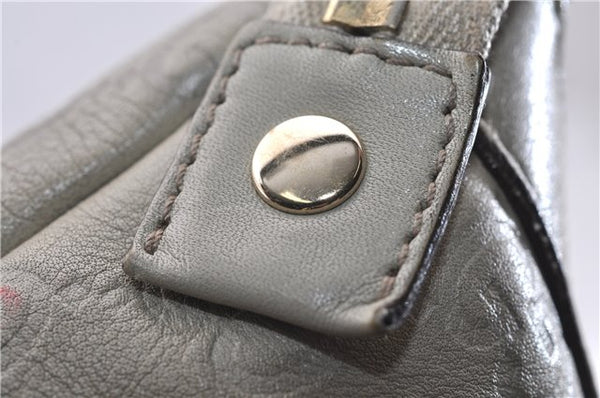 Authentic GUCCI Guccissima Abbey GG Leather Shoulder Tote Bag 141470 Ivory 0876G