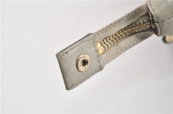 Authentic GUCCI Guccissima Abbey GG Leather Shoulder Tote Bag 141470 Ivory 0876G