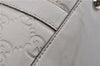 Authentic GUCCI Guccissima Abbey GG Leather Shoulder Tote Bag 141470 Ivory 0876G