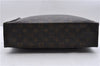 Authentic Louis Vuitton Monogram Sac Plat Hand Bag M51140 LV 0877D