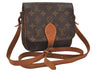 Authentic Louis Vuitton Monogram Cartouchiere PM M51254 Shoulder Cross Bag 0877I