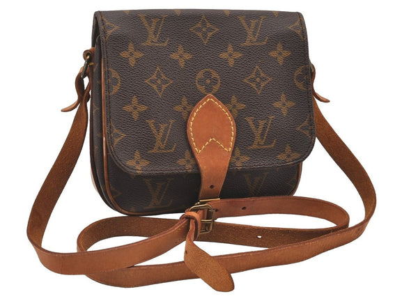 Authentic Louis Vuitton Monogram Cartouchiere PM M51254 Shoulder Cross Bag 0877I