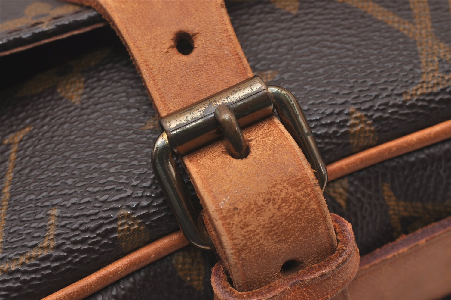 Authentic Louis Vuitton Monogram Cartouchiere PM M51254 Shoulder Cross Bag 0877I