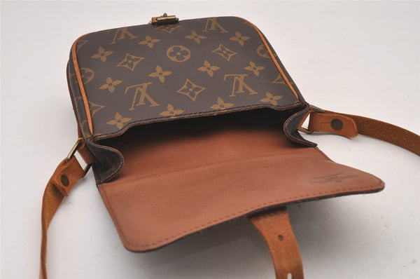 Authentic Louis Vuitton Monogram Cartouchiere PM M51254 Shoulder Cross Bag 0877I