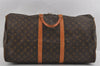 Authentic Louis Vuitton Monogram Keepall Bandouliere 55 M41414 Boston Bag 0878I