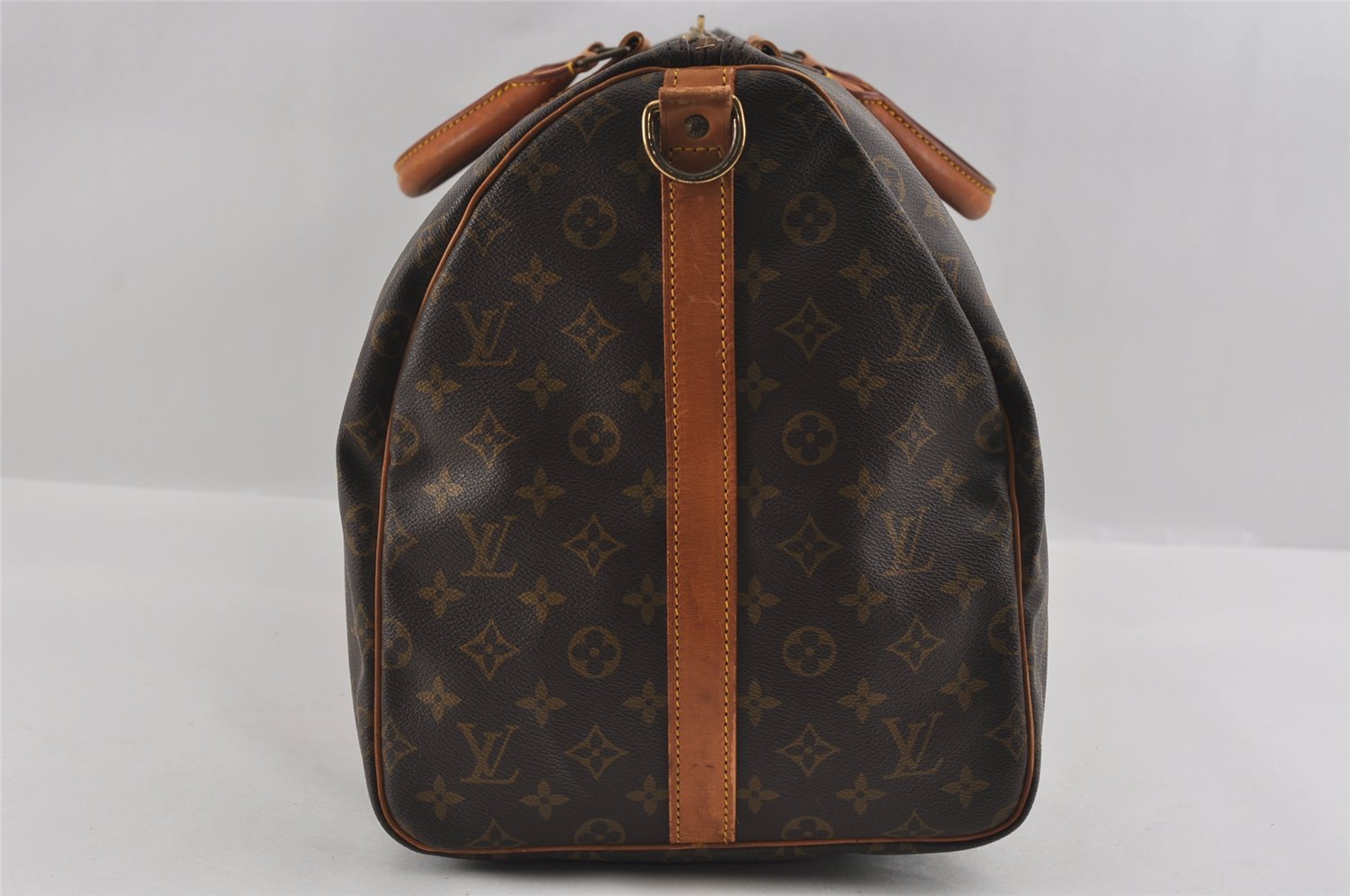 Authentic Louis Vuitton Monogram Keepall Bandouliere 55 M41414 Boston Bag 0878I