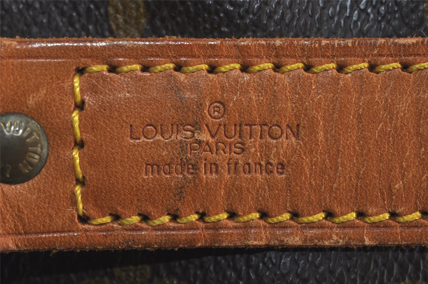 Authentic Louis Vuitton Monogram Keepall Bandouliere 55 M41414 Boston Bag 0878I
