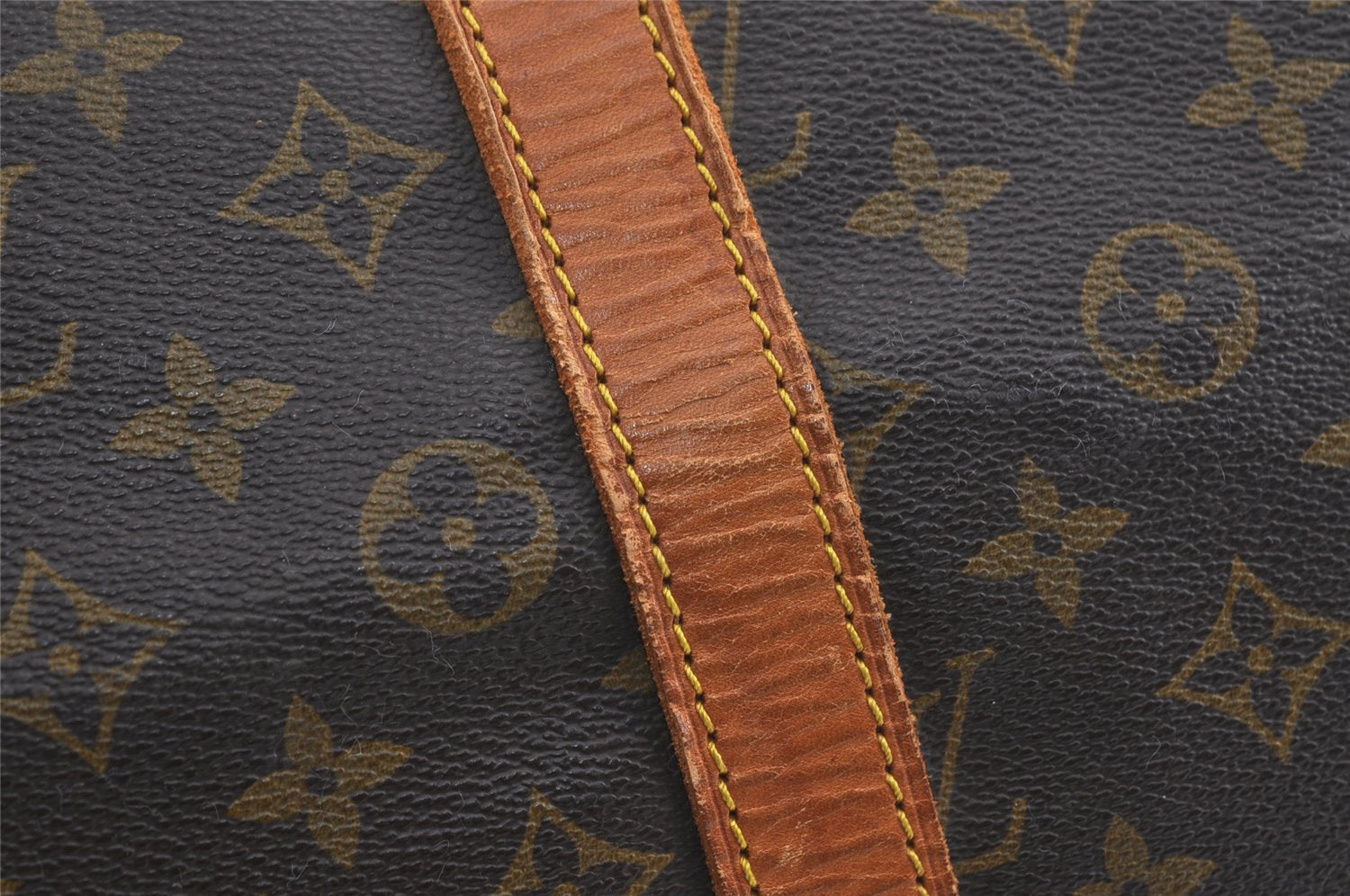 Authentic Louis Vuitton Monogram Keepall Bandouliere 55 M41414 Boston Bag 0878I