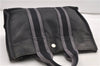 Authentic HERMES Fourre Tout PM Hand Tote Bag Canvas Black 0879G