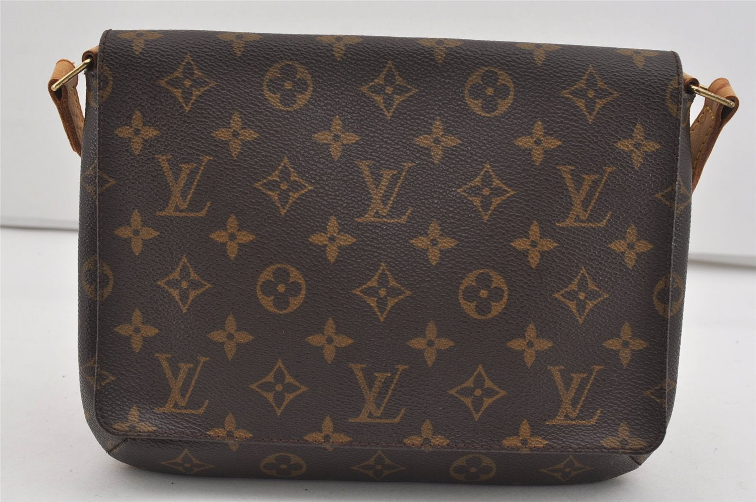 Authentic Louis Vuitton Monogram Musette Tango M51388 Shoulder Cross Bag 0879I