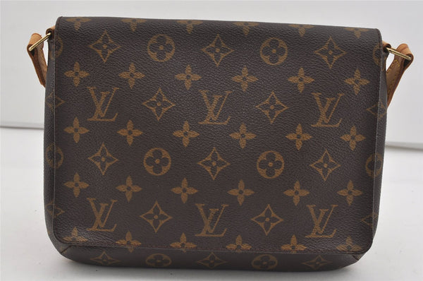 Authentic Louis Vuitton Monogram Musette Tango M51388 Shoulder Cross Bag 0879I