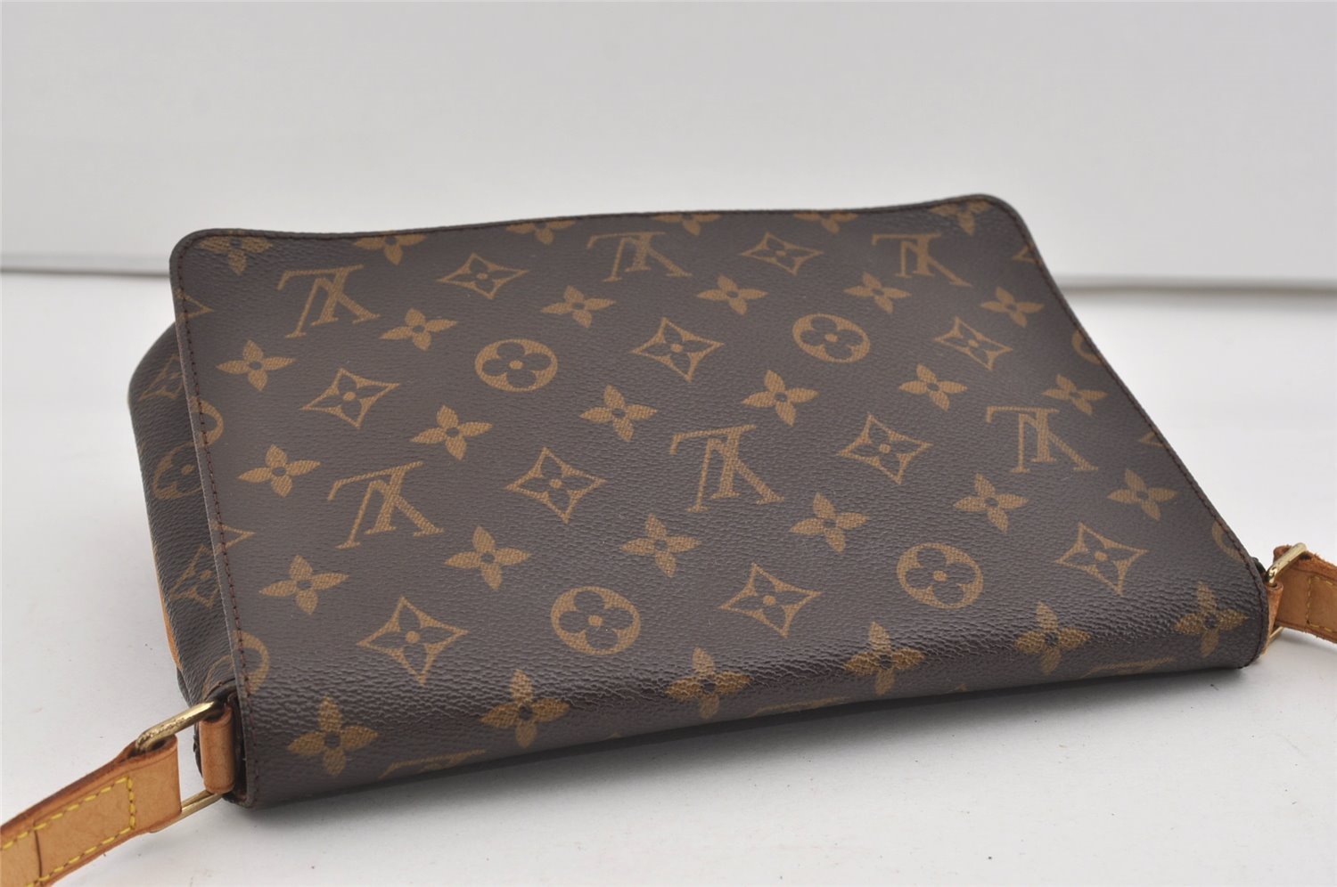 Authentic Louis Vuitton Monogram Musette Tango M51388 Shoulder Cross Bag 0879I