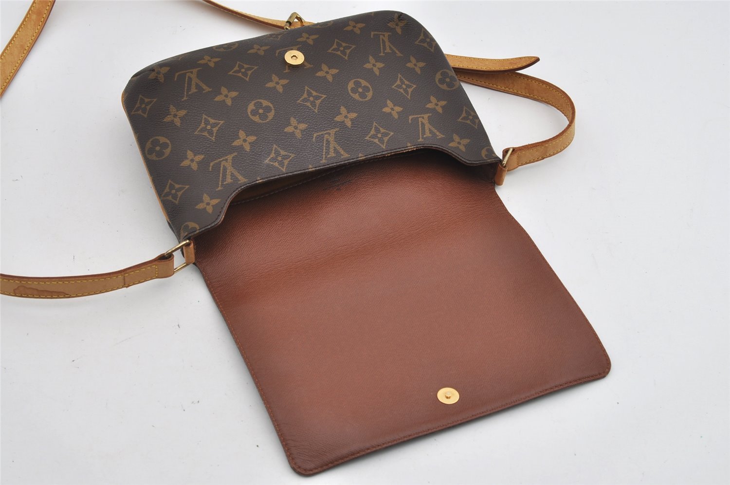 Authentic Louis Vuitton Monogram Musette Tango M51388 Shoulder Cross Bag 0879I