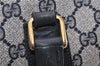 Authentic GUCCI Vintage Sherry Line Tote Hand Bag GG PVC Leather Navy 0880G