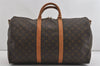 Authentic Louis Vuitton Monogram Keepall Bandouliere 50 M41416 Boston Bag 0880I