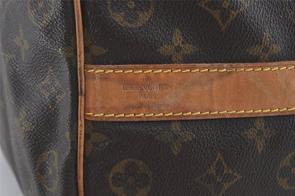 Authentic Louis Vuitton Monogram Keepall Bandouliere 50 M41416 Boston Bag 0880I
