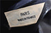Authentic Christian Dior Trotter Hand Boston Bag Canvas Leather Blue 0881G