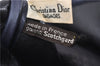 Authentic Christian Dior Trotter Hand Boston Bag Canvas Leather Blue 0881G
