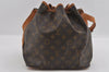 Authentic Louis Vuitton Monogram Petit Noe M42226 Shoulder Drawstring Bag 0881I