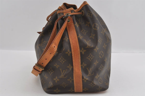 Authentic Louis Vuitton Monogram Petit Noe M42226 Shoulder Drawstring Bag 0881I